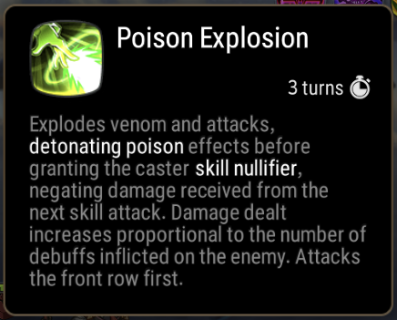 Poison Explosion Skill Description