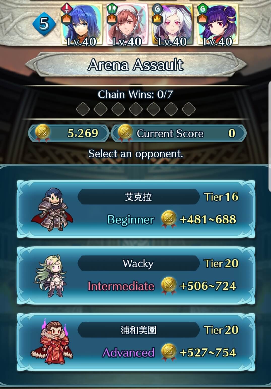 Using high merged units with blessings can seed high scores