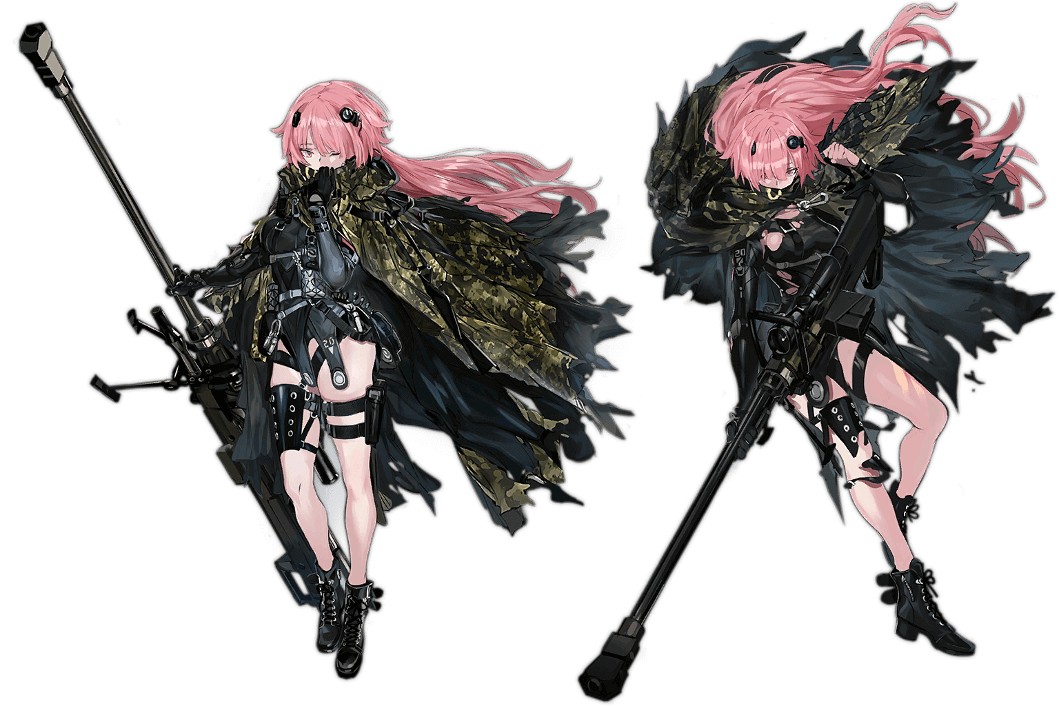 NTW-20's Neural Upgrade art, both normal and damaged