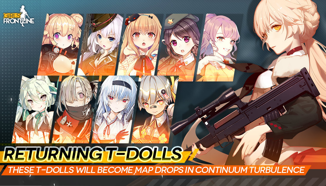 Official banner showing the returning Limited Drop T-Dolls