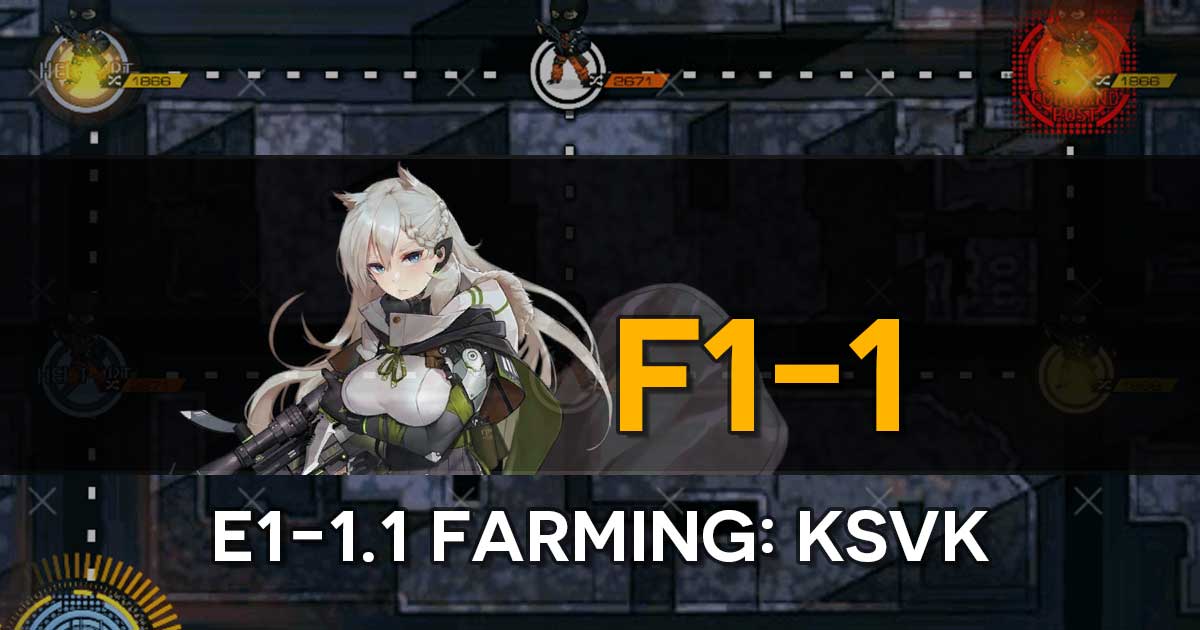 Farming route for the limited T-Doll KSVK in the Girls' Frontline x The Division Collab Event, "Bounty Feast". 