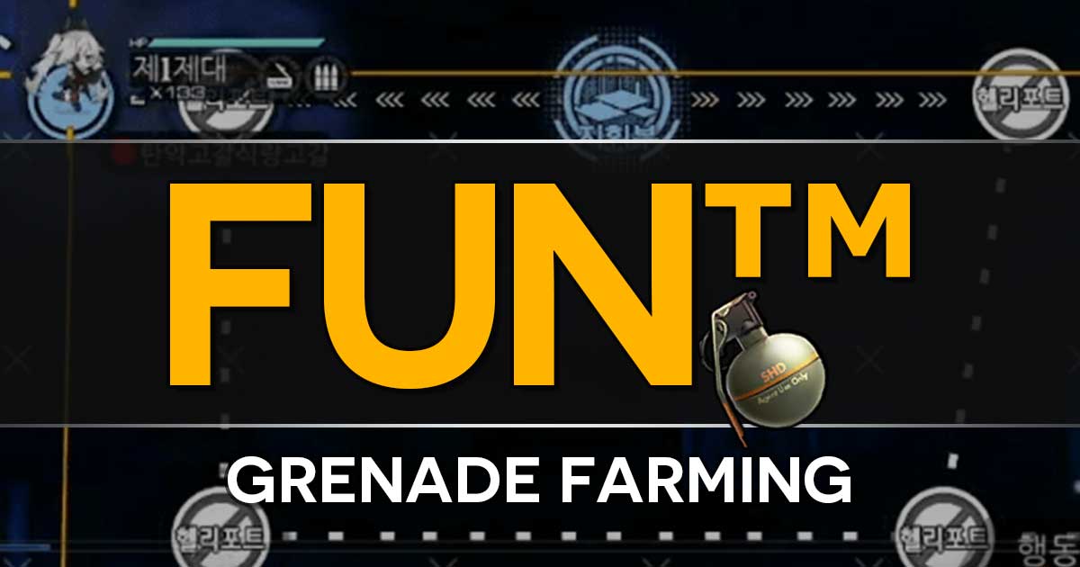 A quick primer on farming Frag Grenades for the Girls Frontline x The Division Collab Event "Bounty Feast". This will need to be done a lot, so remember how to do it!