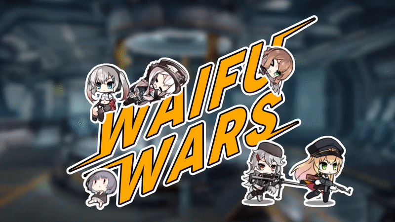 waifu wars animated logo