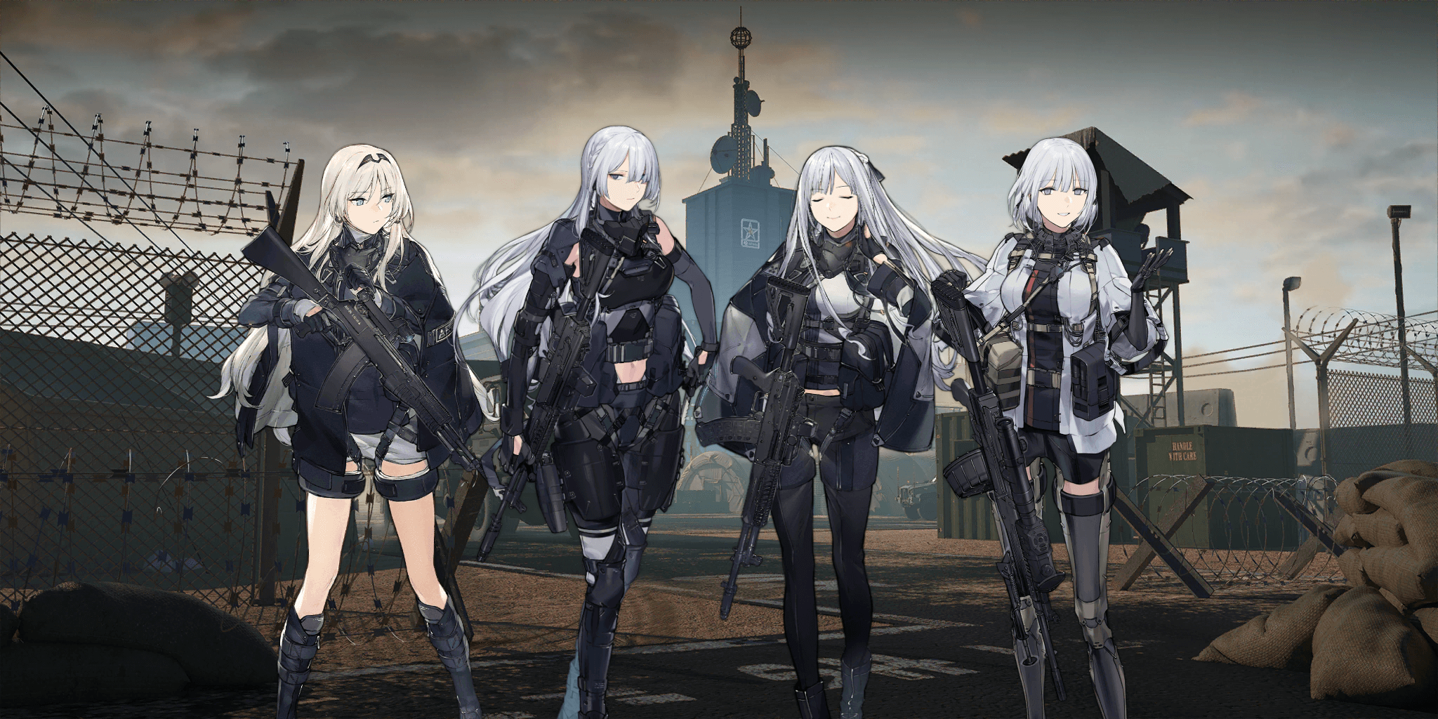 AN94 (Unit 1), AK15 (Unit 2, “White Mastiff”), AK12 (Unit 3, “Snow Wolf”), and RPK-16 (Unit 4, “Pandora”).