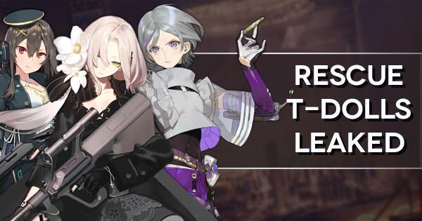 Rescue Event T-Doll List Leaked Banner, featuring AUG, Contender, and M1014