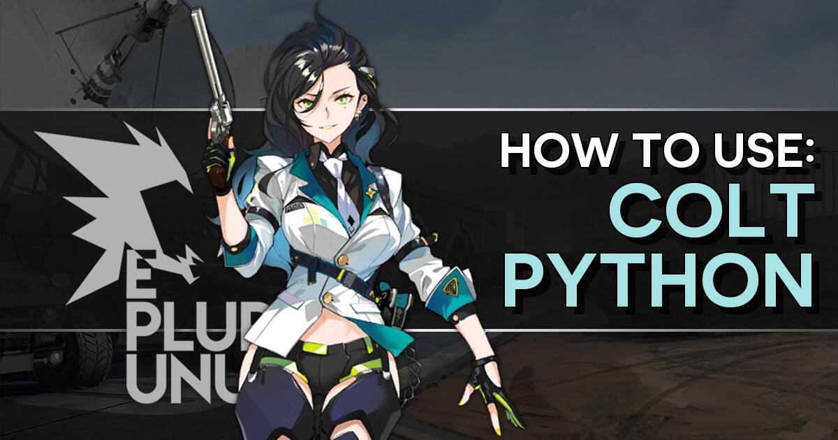 GFL "How to use: Colt Python" banner