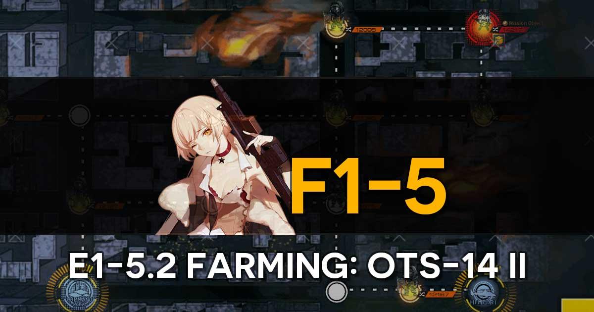 Farming route for the limited T-Doll OTs-14 'Groza' in the Girls' Frontline x The Division Collab Event, "Bounty Feast". 