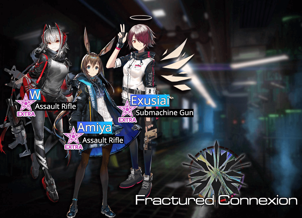 Banner Image for the Girls Frontline x Arknight Collaboration Event 'Fractured Connexion'.
