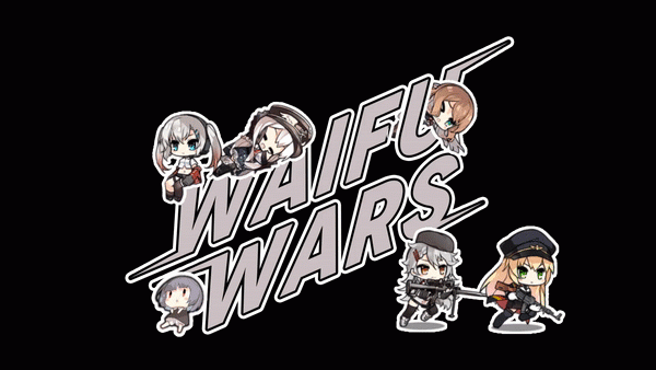 Waifu Wars static logo