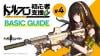 Official banner for Girls' Frontline Beginner Support Guide #4 "Raising T-Dolls", featuring M4A1