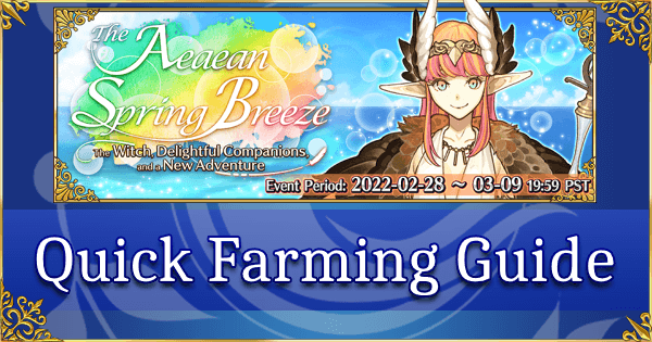 Aeaean Spring Breeze - Quick Farming Guide