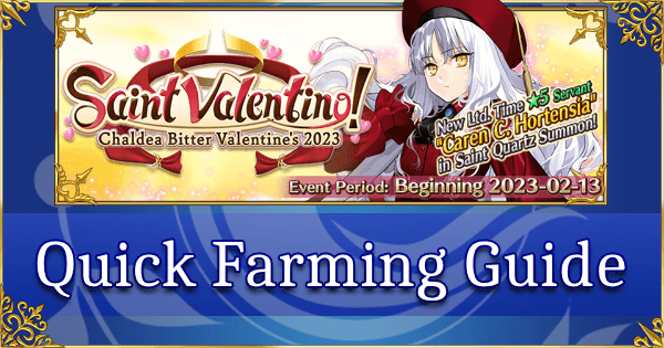 Valentine's 2023 - Quick Farming Guide