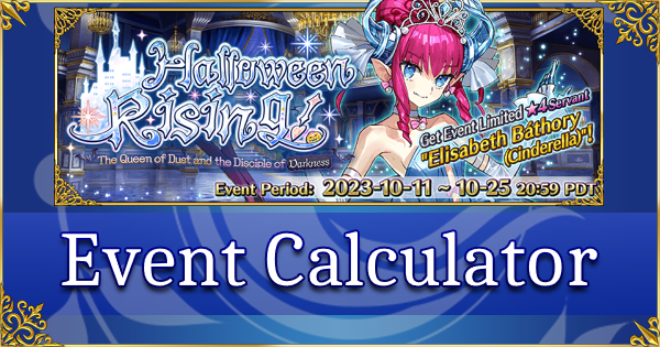 Halloween Rising 2023 - Event Calculator