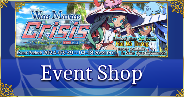 Water Monsters Crisis - Event Shop & Planner