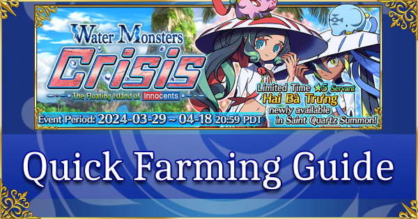 Water Monsters Crisis - Quick Farming Guide