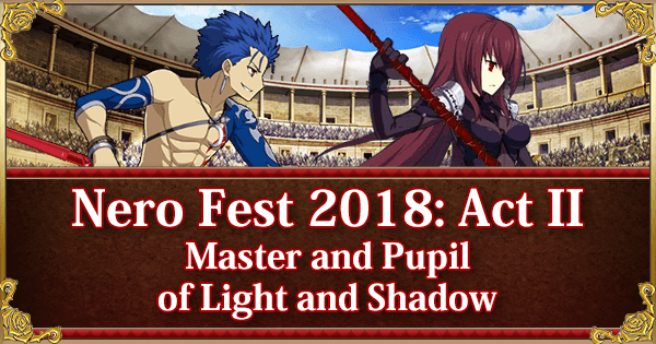 Return of Nero Fest 2018: Act II - Master and Pupil of Light and Shadow