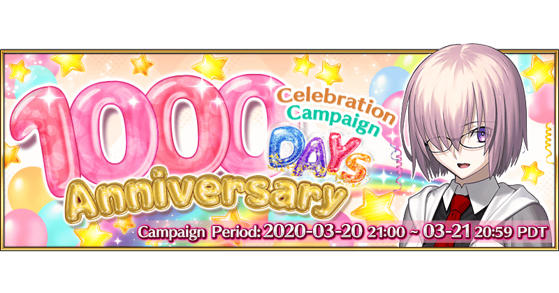 1000 Days Anniversary Celebration Campaign