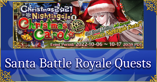 Revival: Christmas 2021 - Santa Battle Royale Quests