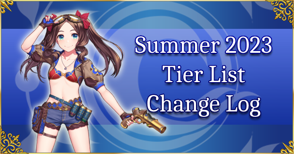 Summer 2023: Chaldea Summer Adventure - Tier List Change Log