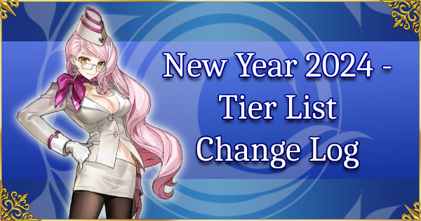 New Year's 2024 - Tier List Change Log