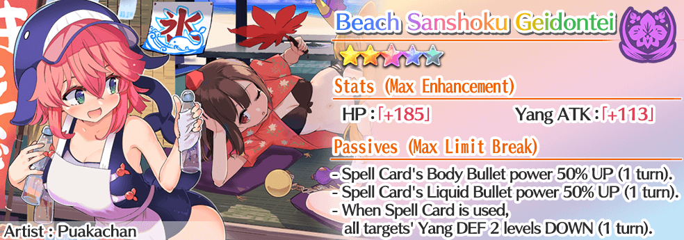 Beach Sanshoku Geidontei Info