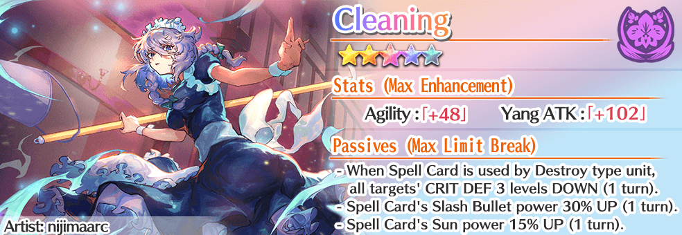 ★5 Story Card “Cleaning”