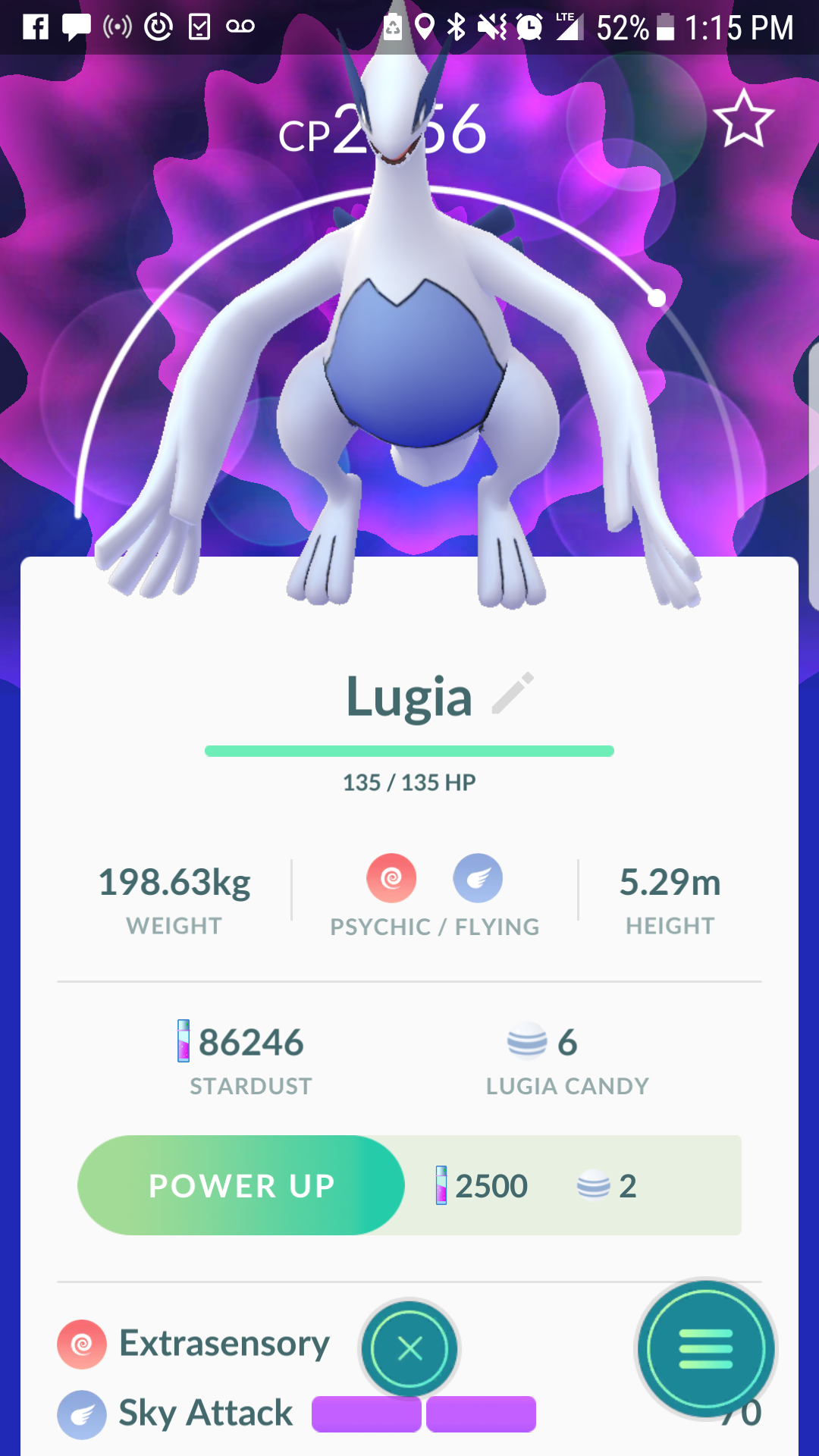 Lugia, Pokémon GO Wiki