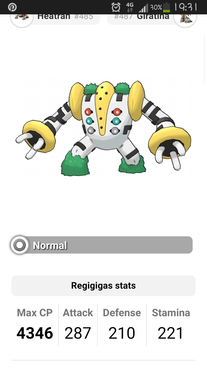 Melhor moveset para Regigigas em Pokémon GO