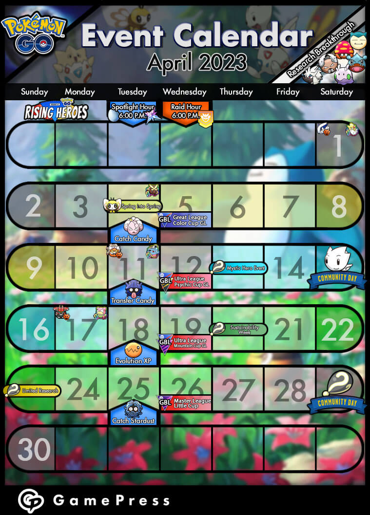 Cronograma de Janeiro de 2023 para as Raids de Pokémon GO