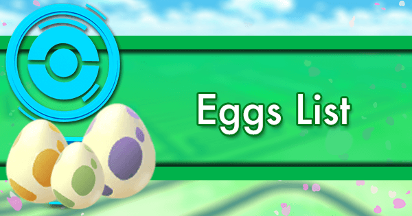 Pokemon GO Eggs List  Pokemon GO Wiki - GamePress