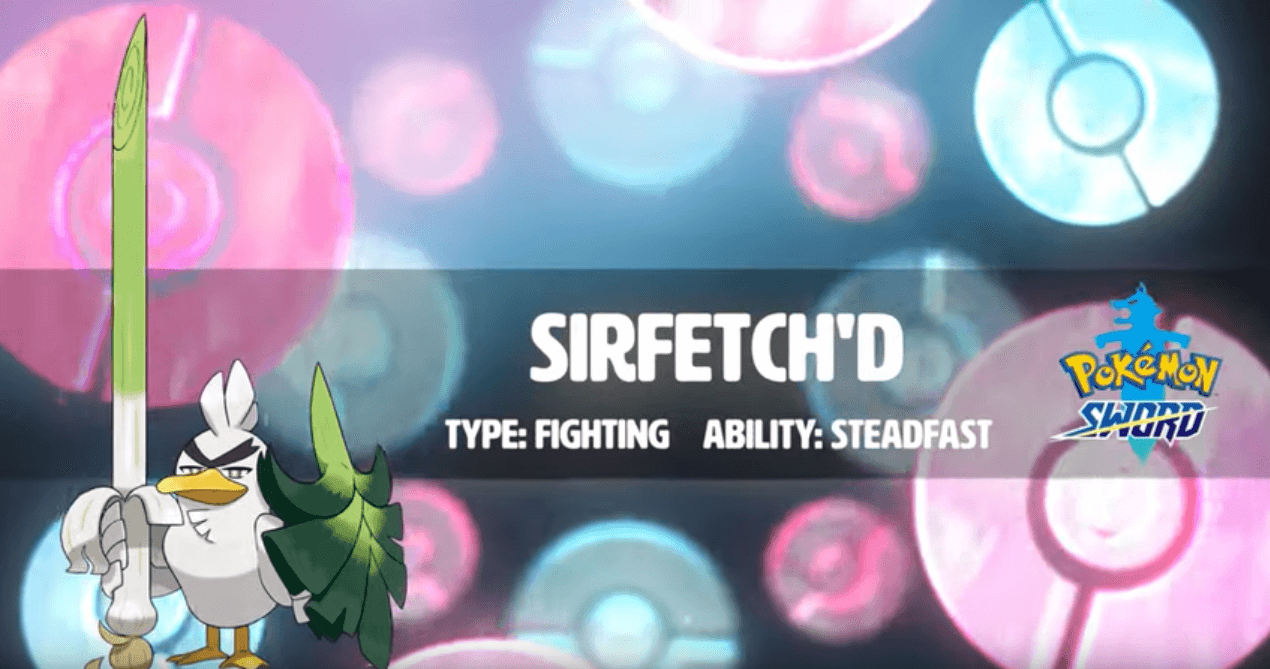 Pokemon Sword and Shield Introduce Sirfetch'd the Evolution of Farfetch'd