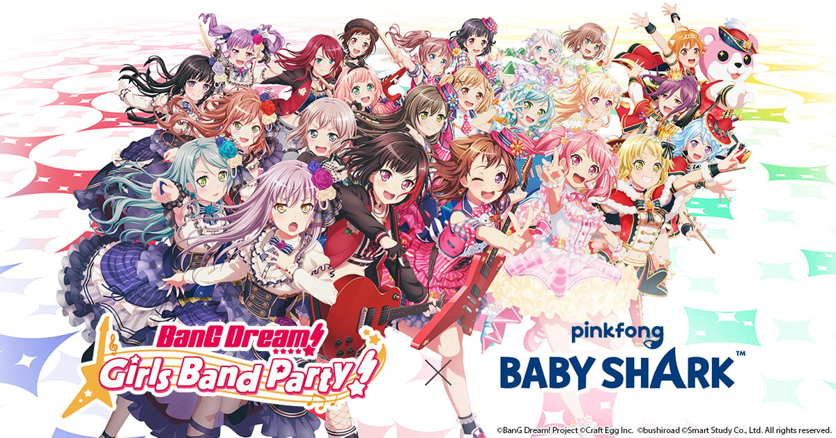 BanG Dream! Girls Band Party Announces Baby Shark Collaboration with  Pinkfong