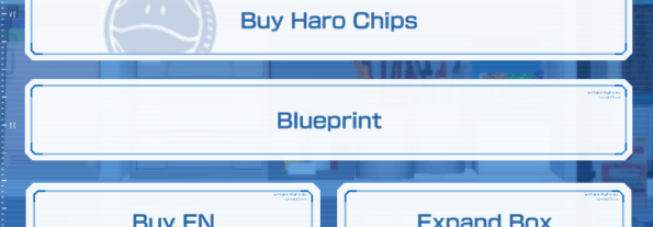 New Blueprints button at Shop