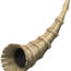 A hollowed out horn.